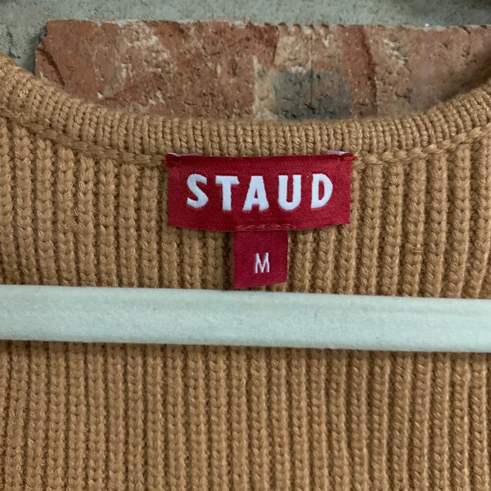 STAUD Camel Ribbed Knit Top - Picture 4 of 12
